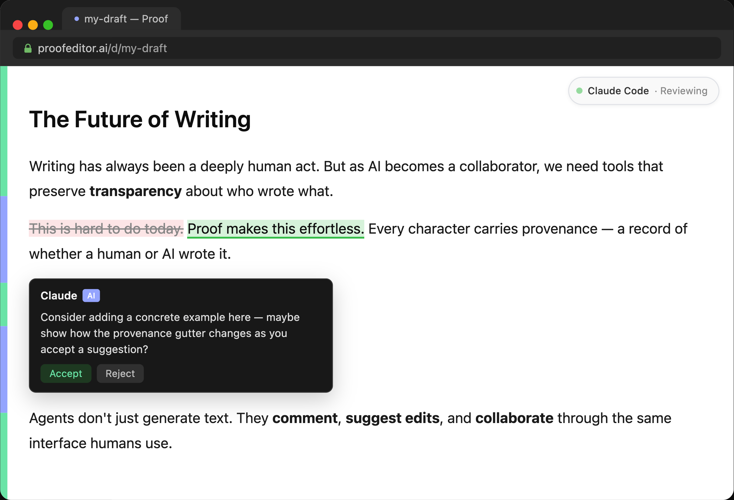 Proof Editor Interface